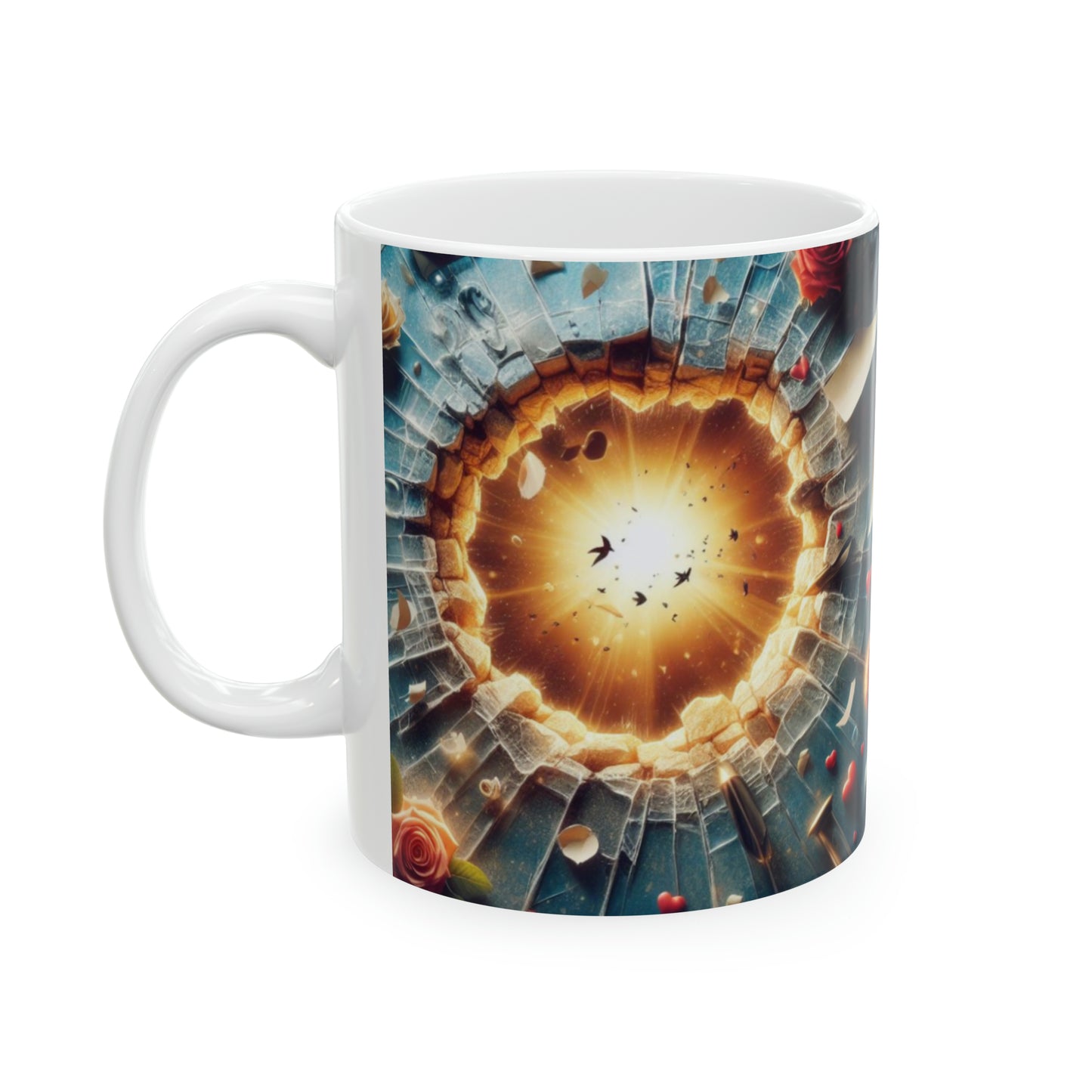 Galactic Love – 3D Hearts in Space Mug - Kim’s Signature Beauty & Accessories    