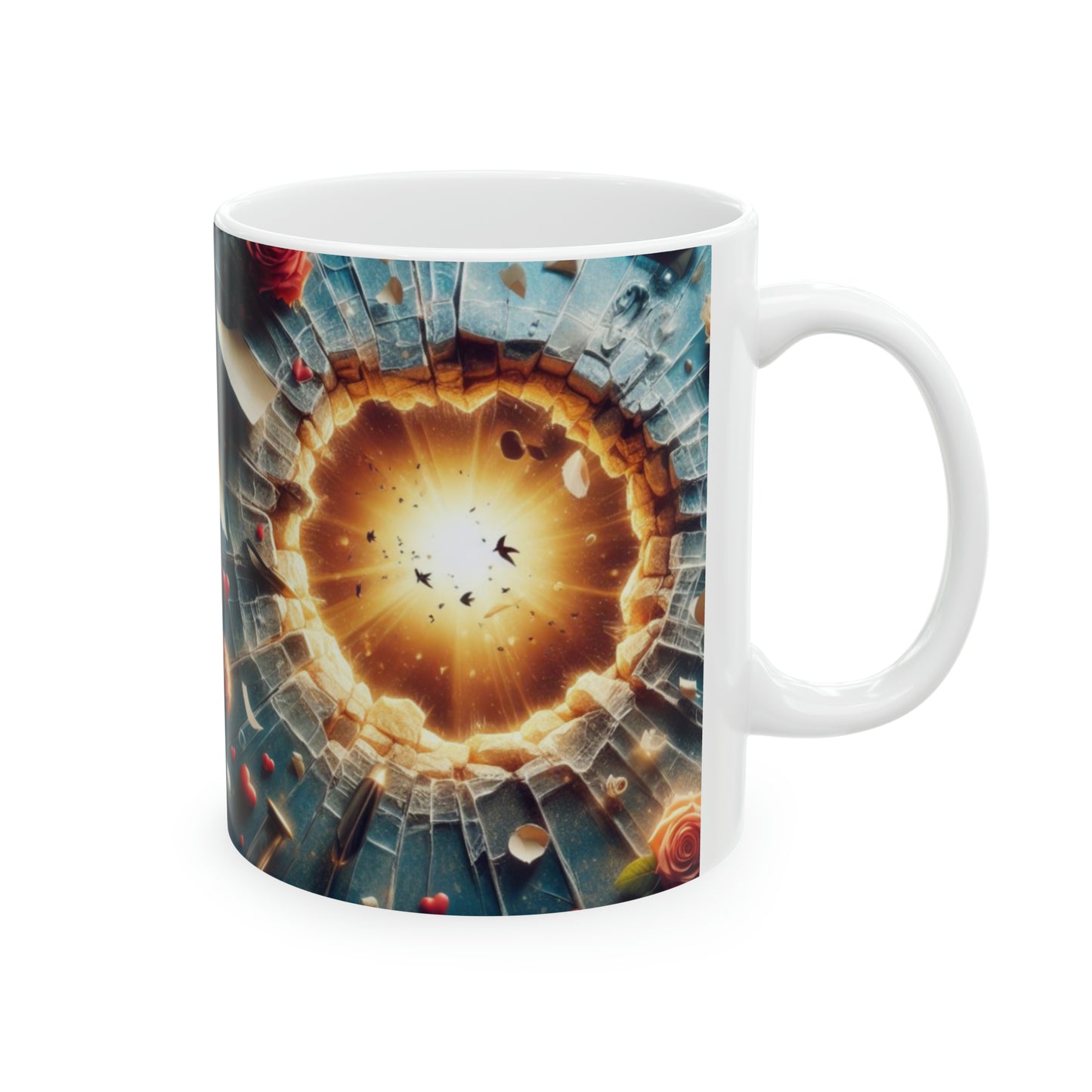 Galactic Love – 3D Hearts in Space Mug - Kim’s Signature Beauty & Accessories    