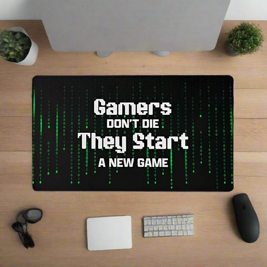 Gamers Don't Die | New Game Gaming mat - Kim’s Signature Beauty & Accessories    