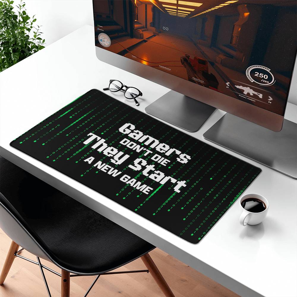 Gamers Don't Die | New Game Gaming mat - Kim’s Signature Beauty & Accessories    
