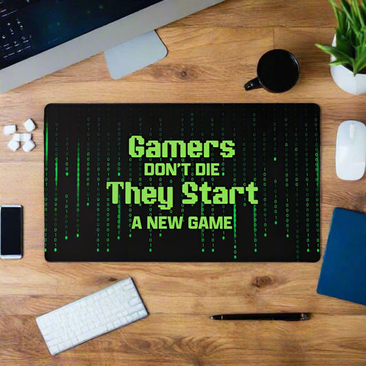 Gamers dont die Gaming Mat - Kim’s Signature Beauty & Accessories    