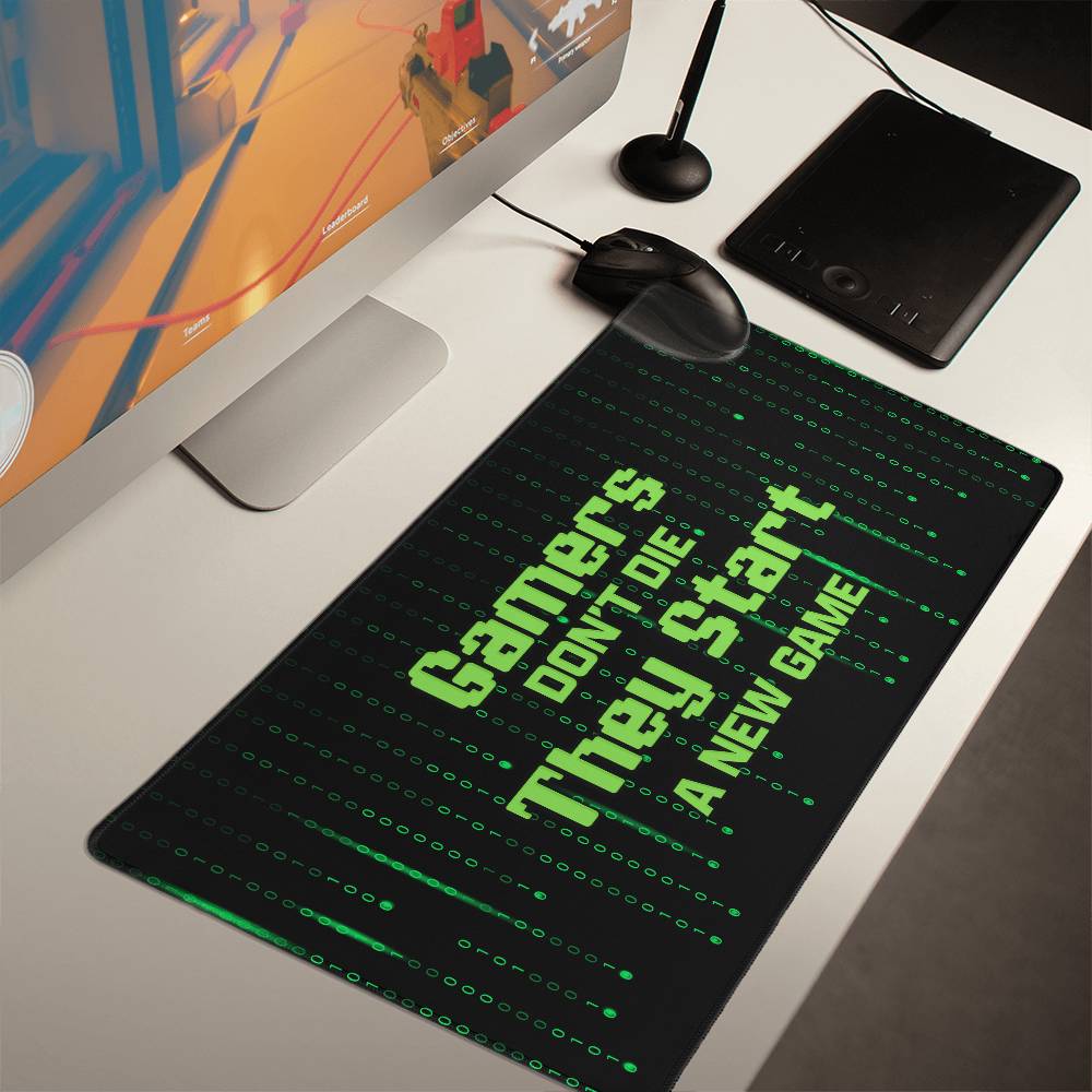 Gamers dont die Gaming Mat - Kim’s Signature Beauty & Accessories    