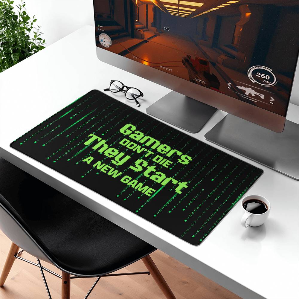 Gamers dont die Gaming Mat - Kim’s Signature Beauty & Accessories    