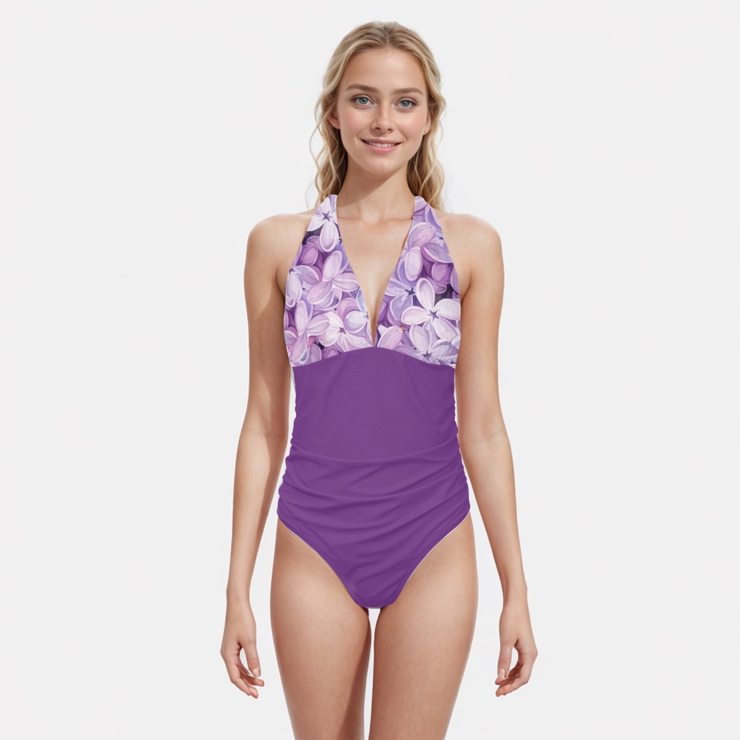Gental Florals | Women's One-Piece Swimsuit - Kim’s Signature Beauty & Accessories    