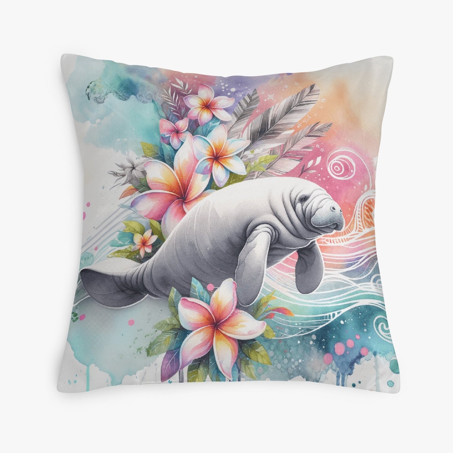 Gentle Manatee Undersea Pillow Cover - Kim’s Signature Beauty & Accessories    