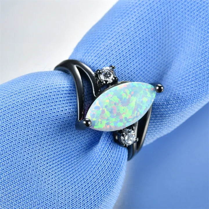 Geometric Ring Black Gold Filled Jewelry - Kim’s Signature Beauty & Accessories    