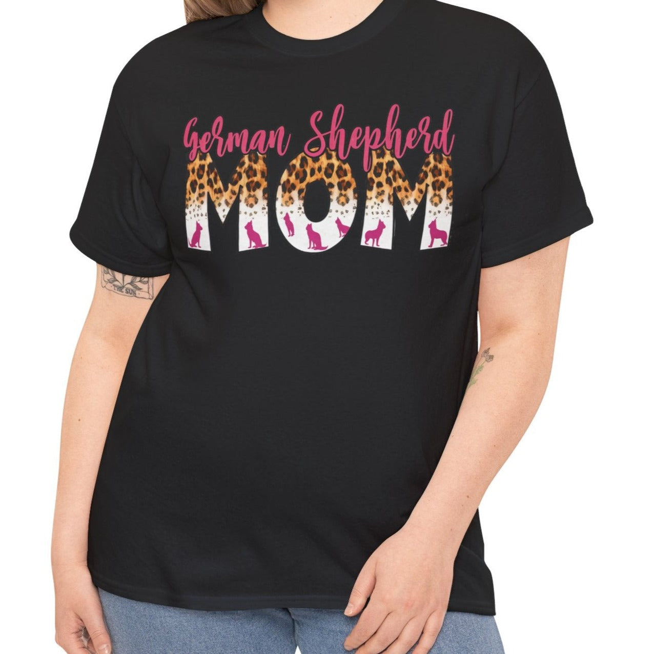 German Shepherd Mom | Cotton Tee - Kim’s Signature Beauty & Accessories    