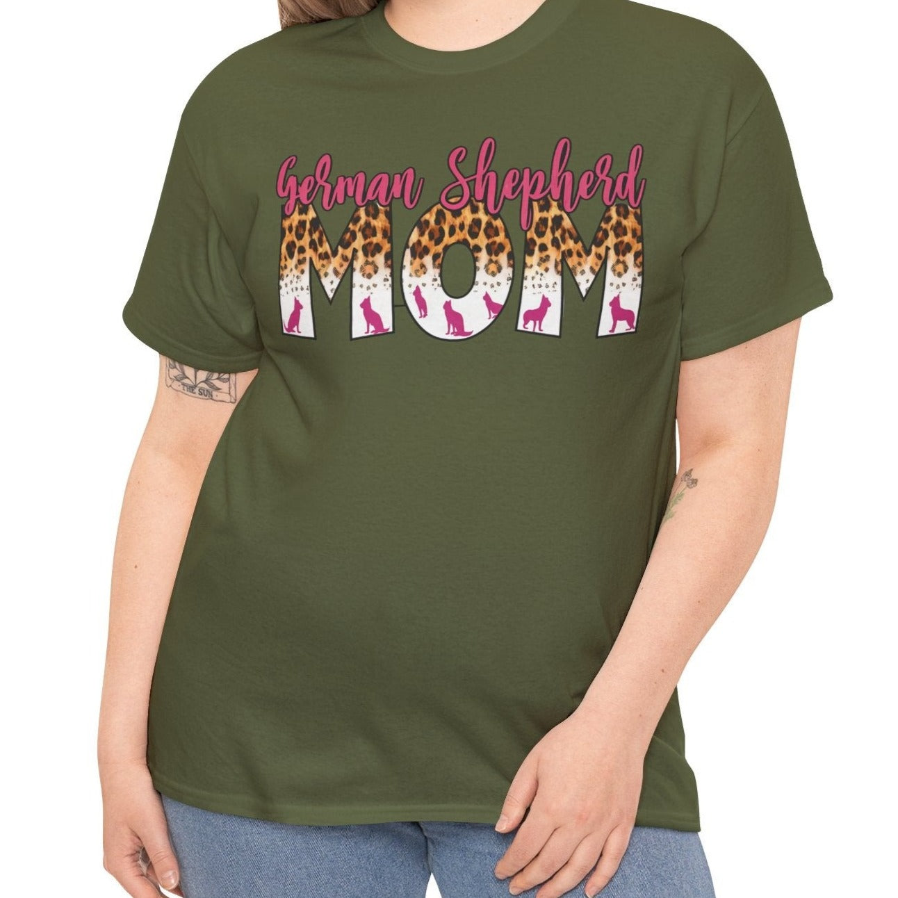 German Shepherd Mom | Cotton Tee - Kim’s Signature Beauty & Accessories    