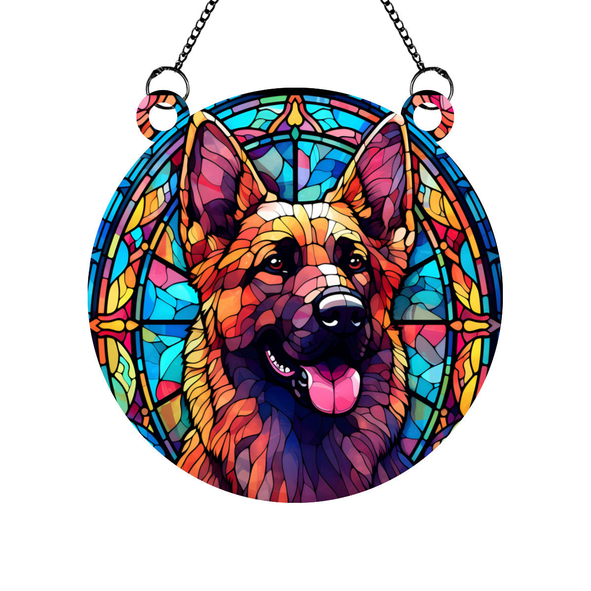 German Shepherd Stained Glass - Kim’s Signature Beauty & Accessories    