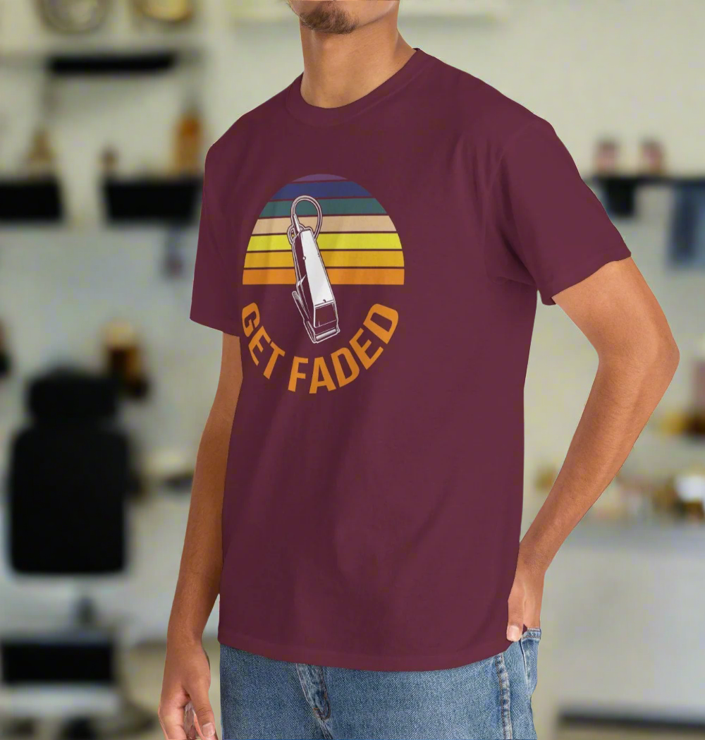 Get Faded Barber Clipper T-Shirt for Barbers & Stylists - Kim’s Signature Beauty & Accessories    