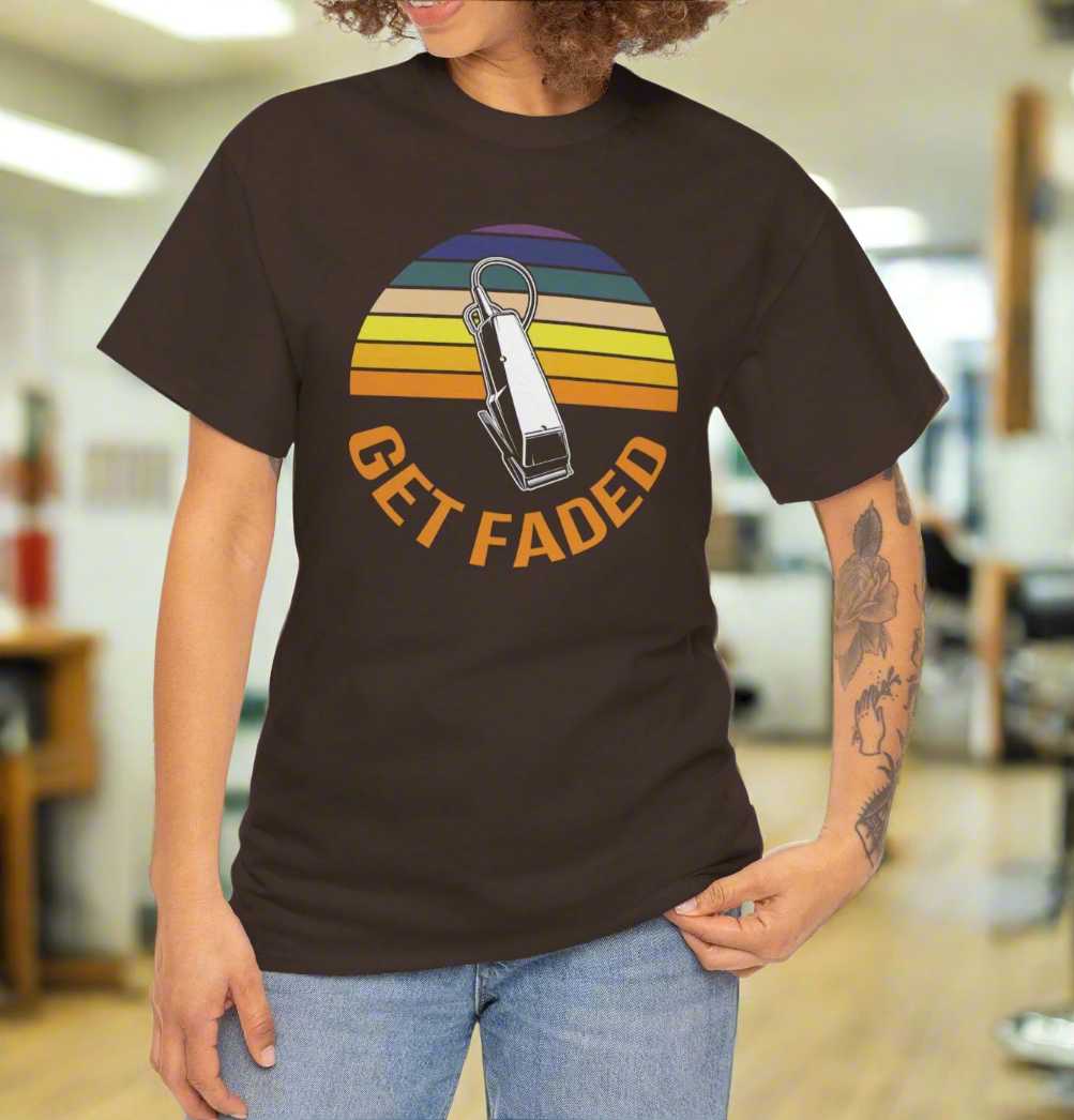 Get Faded Barber Clipper T-Shirt for Barbers & Stylists - Kim’s Signature Beauty & Accessories    