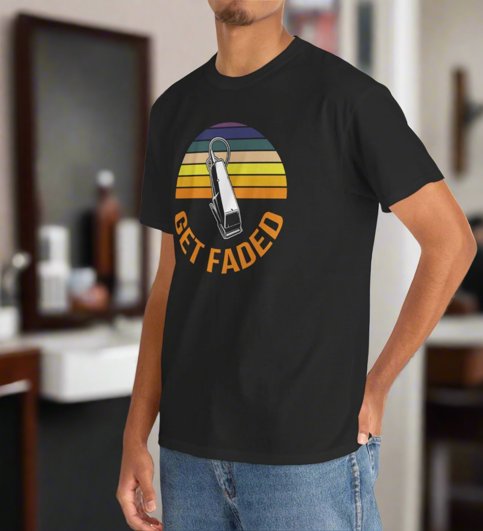 Get Faded Barber Clipper T-Shirt for Barbers & Stylists - Kim’s Signature Beauty & Accessories    