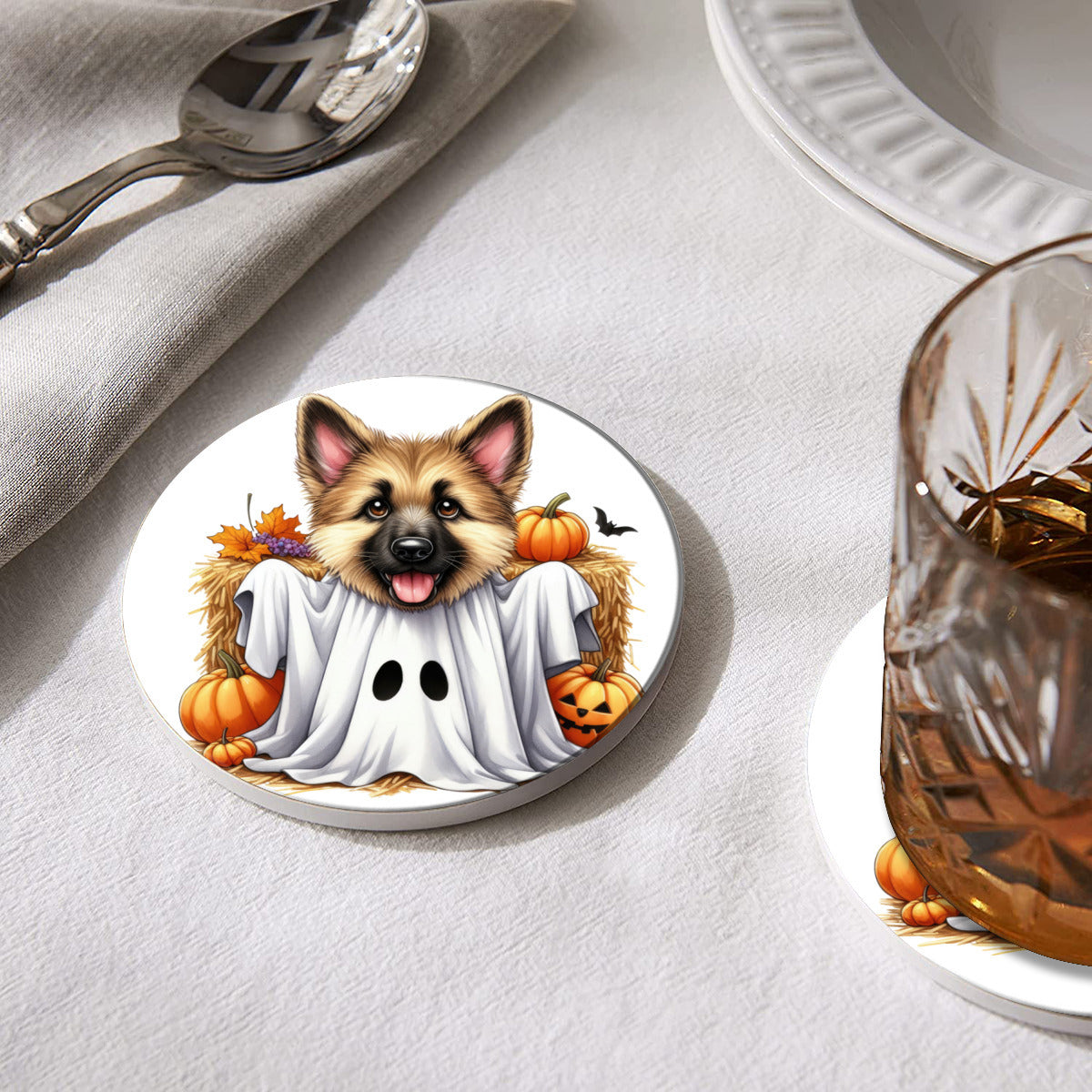 Ghost Pup Coaster - Kim’s Signature Beauty & Accessories    