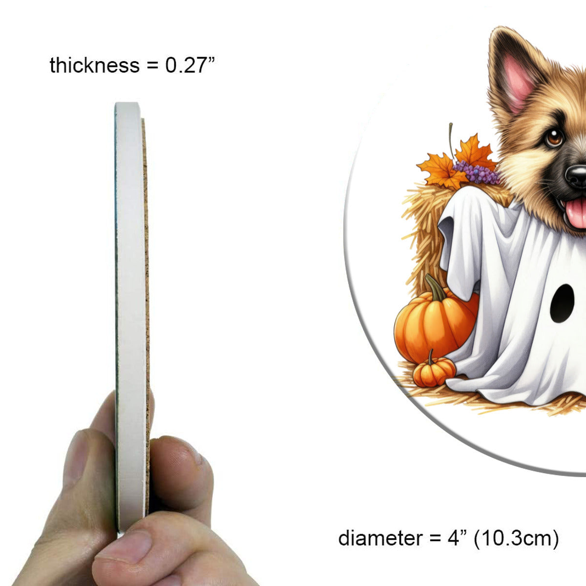 Ghost Pup Coaster - Kim’s Signature Beauty & Accessories    