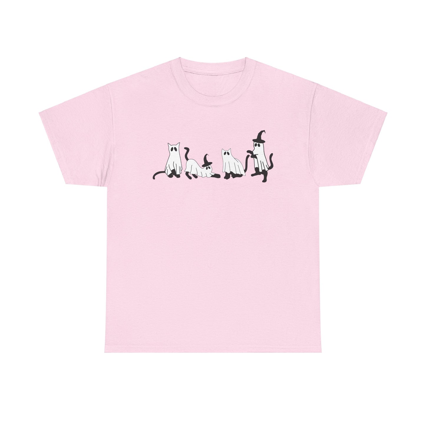 Ghostly Cats & Witch Hats Tee - Kim’s Signature Beauty & Accessories    
