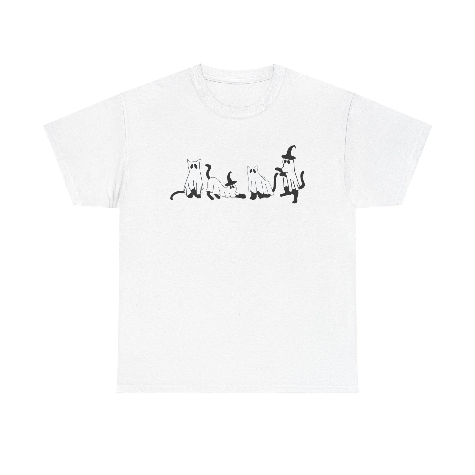 Ghostly Cats & Witch Hats Tee - Kim’s Signature Beauty & Accessories    