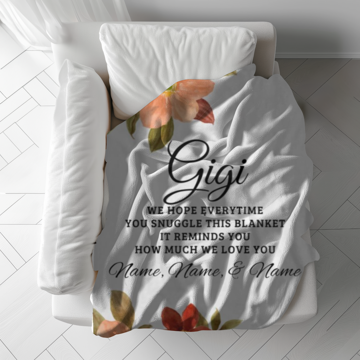 Gigi-Personalized Fleece Blanket (60X80) - Kim’s Signature Beauty & Accessories    