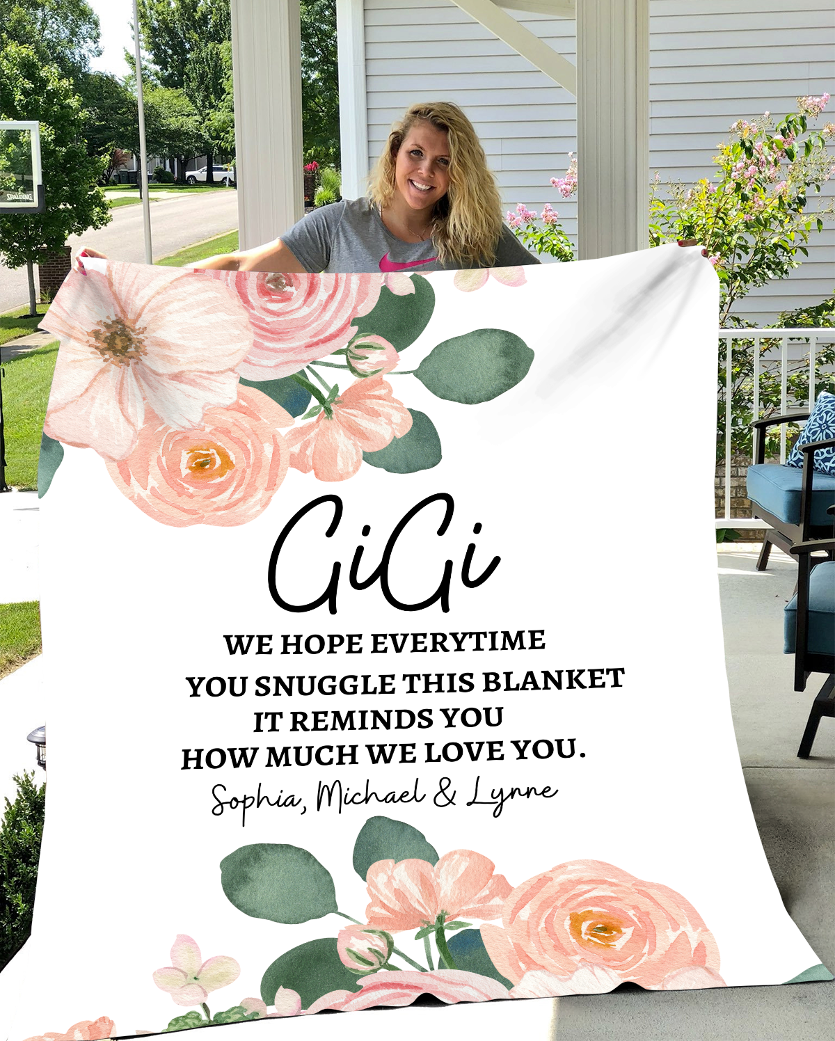 Gigi-Personalized Fleece Blanket (60X80) - Kim’s Signature Beauty & Accessories    