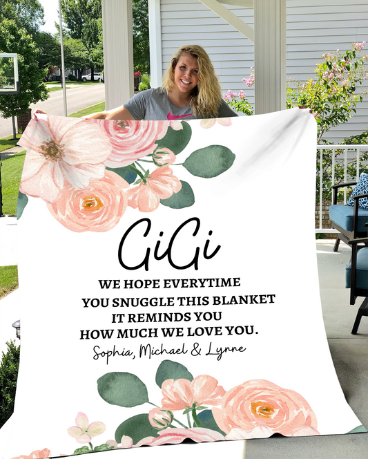 Gigi-Personalized Fleece Blanket (60X80) - Kim’s Signature Beauty & Accessories    