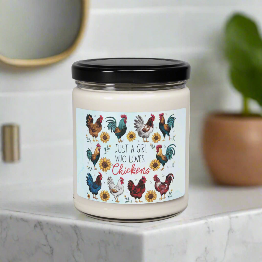 Girl Who Loves Chickens Candle - Kim’s Signature Beauty & Accessories    