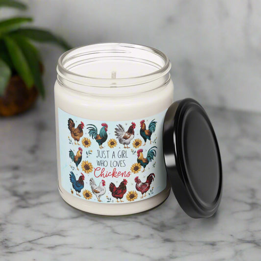 Girl Who Loves Chickens Candle - Kim’s Signature Beauty & Accessories    