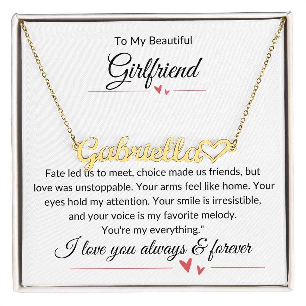 Girlfriend | Personalized Name necklace - Kim’s Signature Beauty & Accessories    