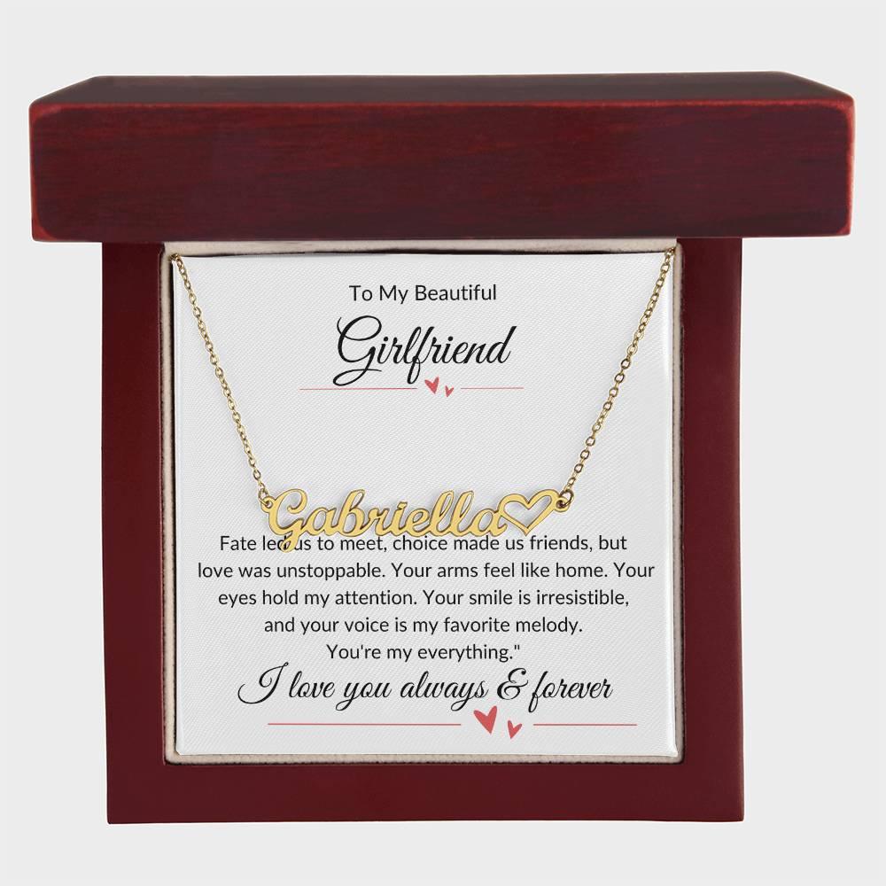 Girlfriend | Personalized Name necklace - Kim’s Signature Beauty & Accessories    