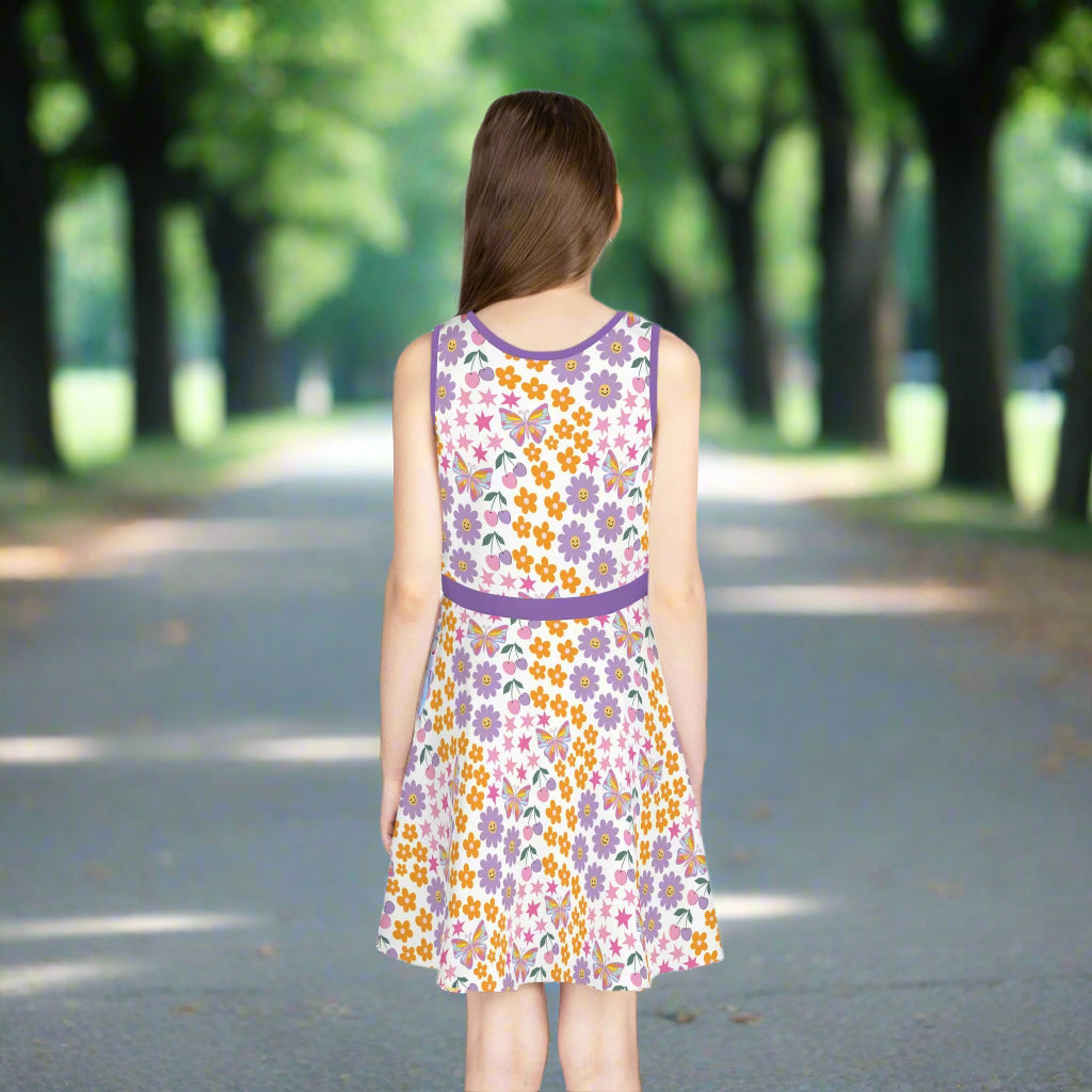 👗 Girls' Floral Sleeveless Sundress - Kim’s Signature Beauty & Accessories    