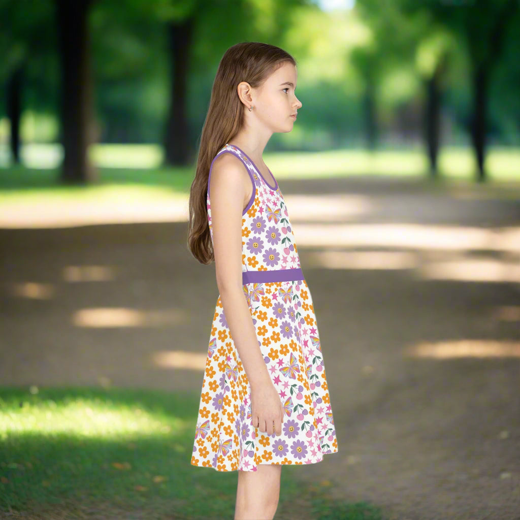 👗 Girls' Floral Sleeveless Sundress - Kim’s Signature Beauty & Accessories    