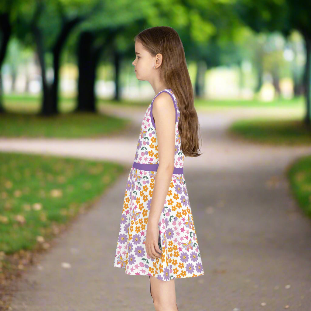 👗 Girls' Floral Sleeveless Sundress - Kim’s Signature Beauty & Accessories    