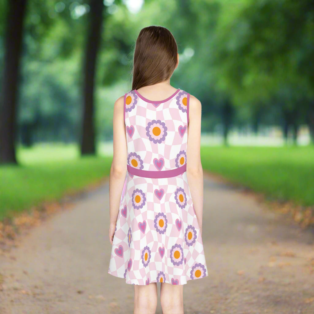Girls' Floral Sleeveless Sundress - Perfect for Summer Fun & Playdates - Kim’s Signature Beauty & Accessories    