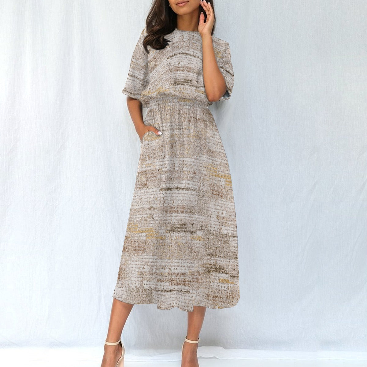 Go Casual | Elastic Waist Dress - Kim’s Signature Beauty & Accessories    