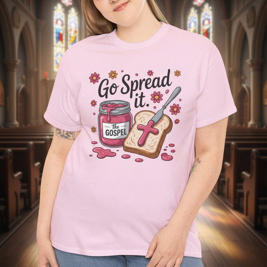 Go Spread It Gospel Christian Tee - Kim’s Signature Beauty & Accessories