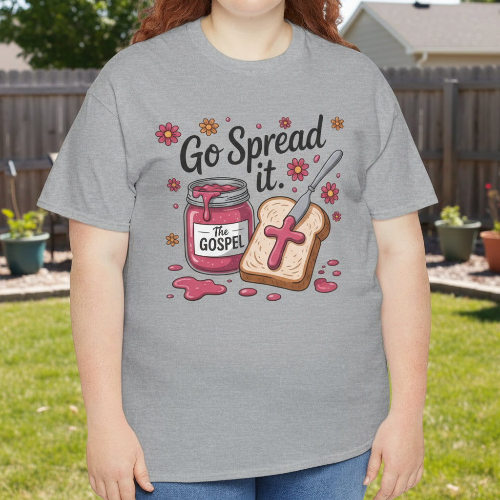 Go Spread the Gospel | Faith Cotton Tee - Kim’s Signature Beauty & Accessories    