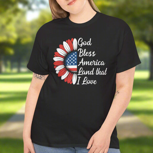 God Bless America Floral Design, Independence Day Tee - Kim’s Signature Beauty & Accessories    