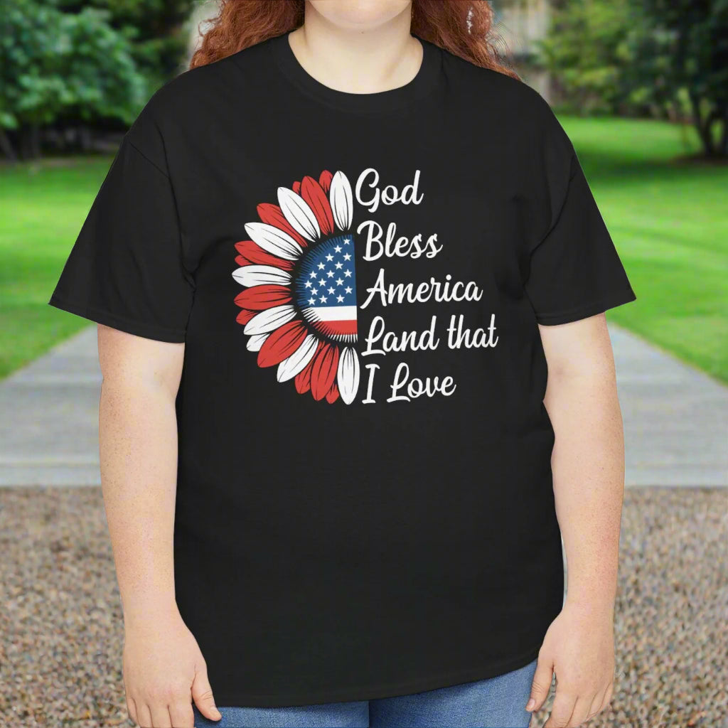 God Bless America Floral Design, Independence Day Tee - Kim’s Signature Beauty & Accessories    