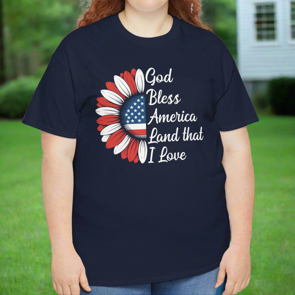 God Bless America Floral Design, Independence Day Tee - Kim’s Signature Beauty & Accessories    
