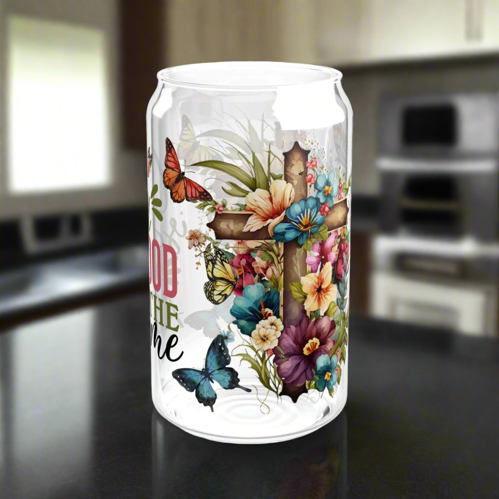 God Is Good All the Time Glass Sipper - Kim’s Signature Beauty & Accessories    