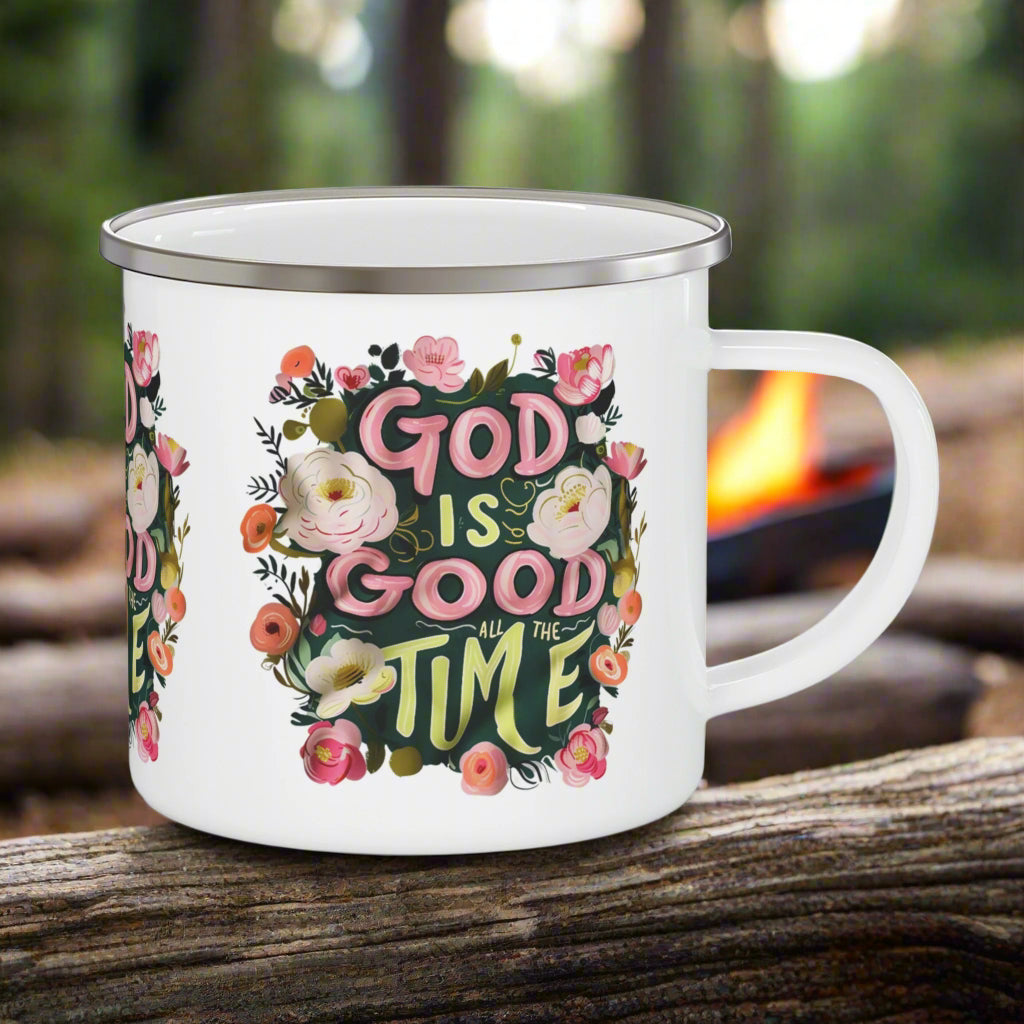 God Is Good Camping Mug - Kim’s Signature Beauty & Accessories    