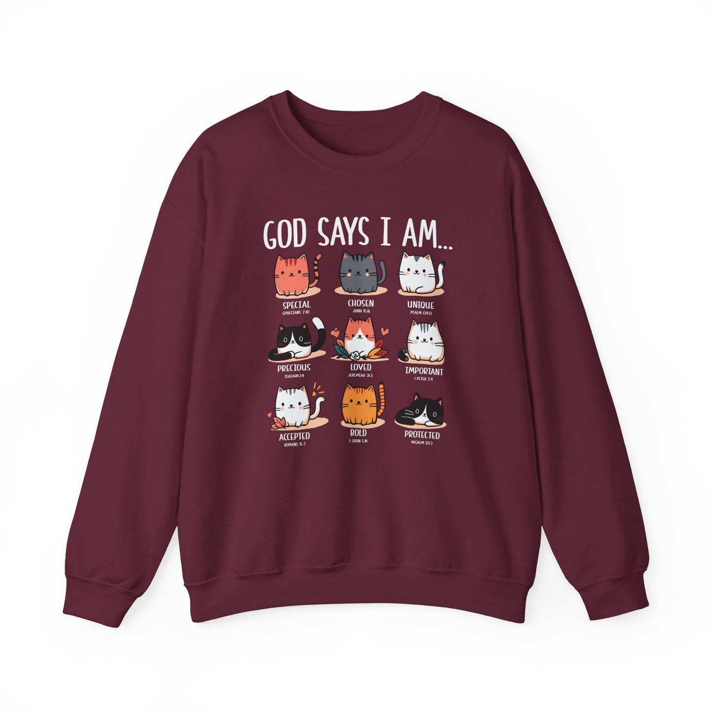 God says I am… inspirational sweatshirt - Kim’s Signature Beauty & Accessories    