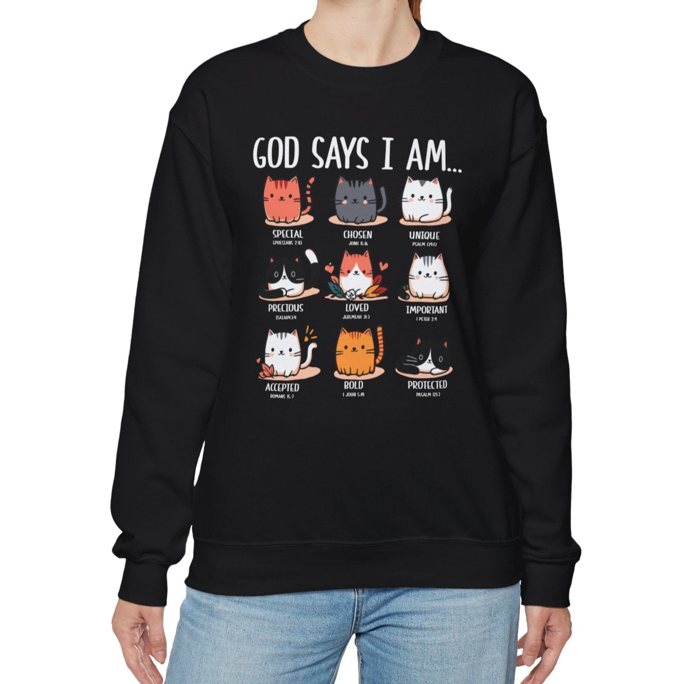 God says I am… inspirational sweatshirt - Kim’s Signature Beauty & Accessories    