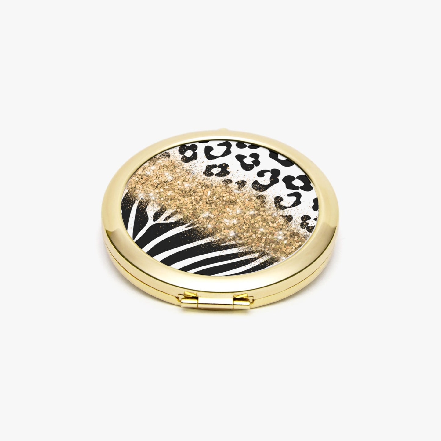 Gold Glitter | Compact Mirror - Kim’s Signature Beauty & Accessories    