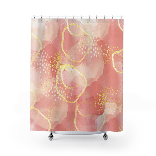 Golden coral | Shower Curtain - Kim’s Signature Beauty & Accessories    