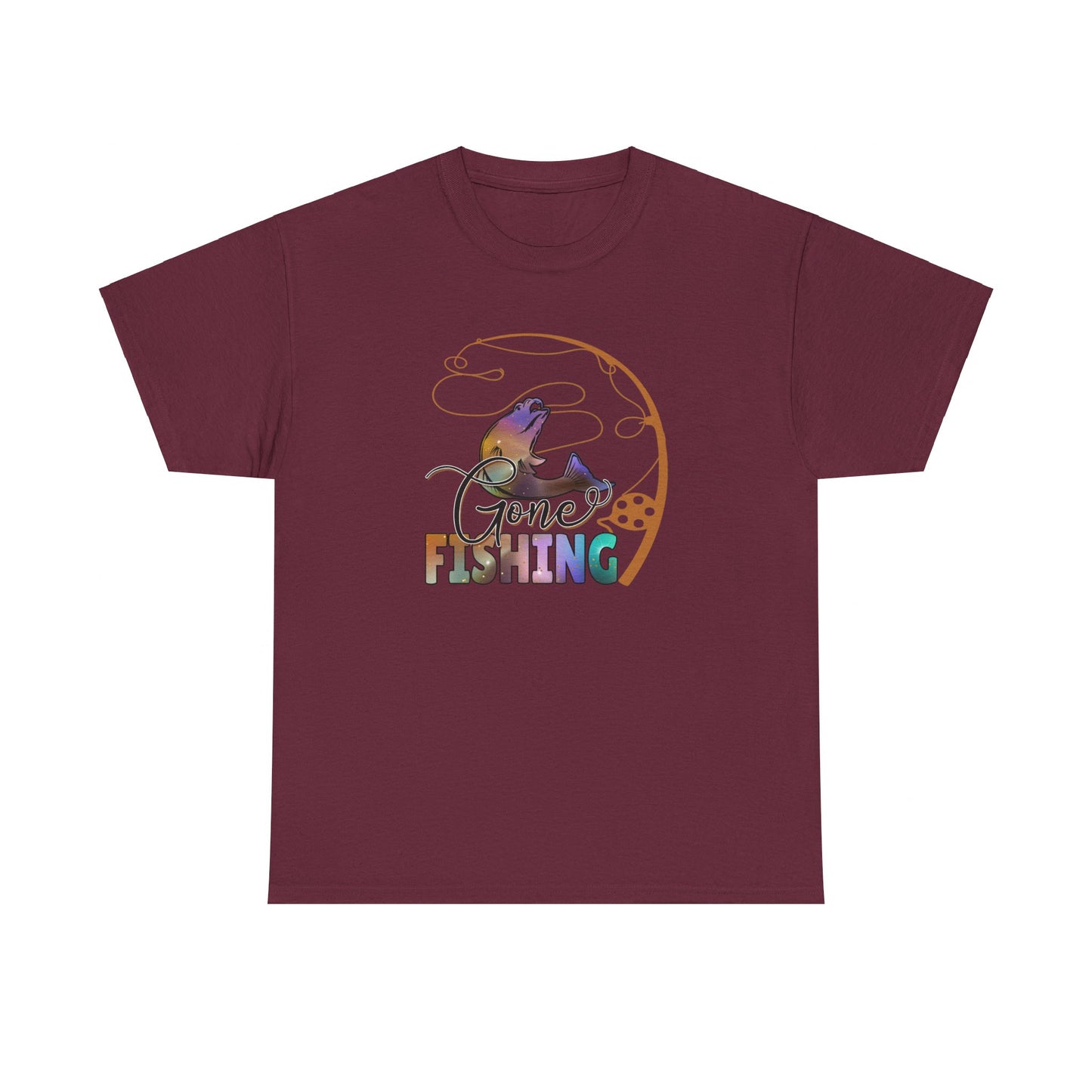 Gone Fishing Cotton Tee - Kim’s Signature Beauty & Accessories    
