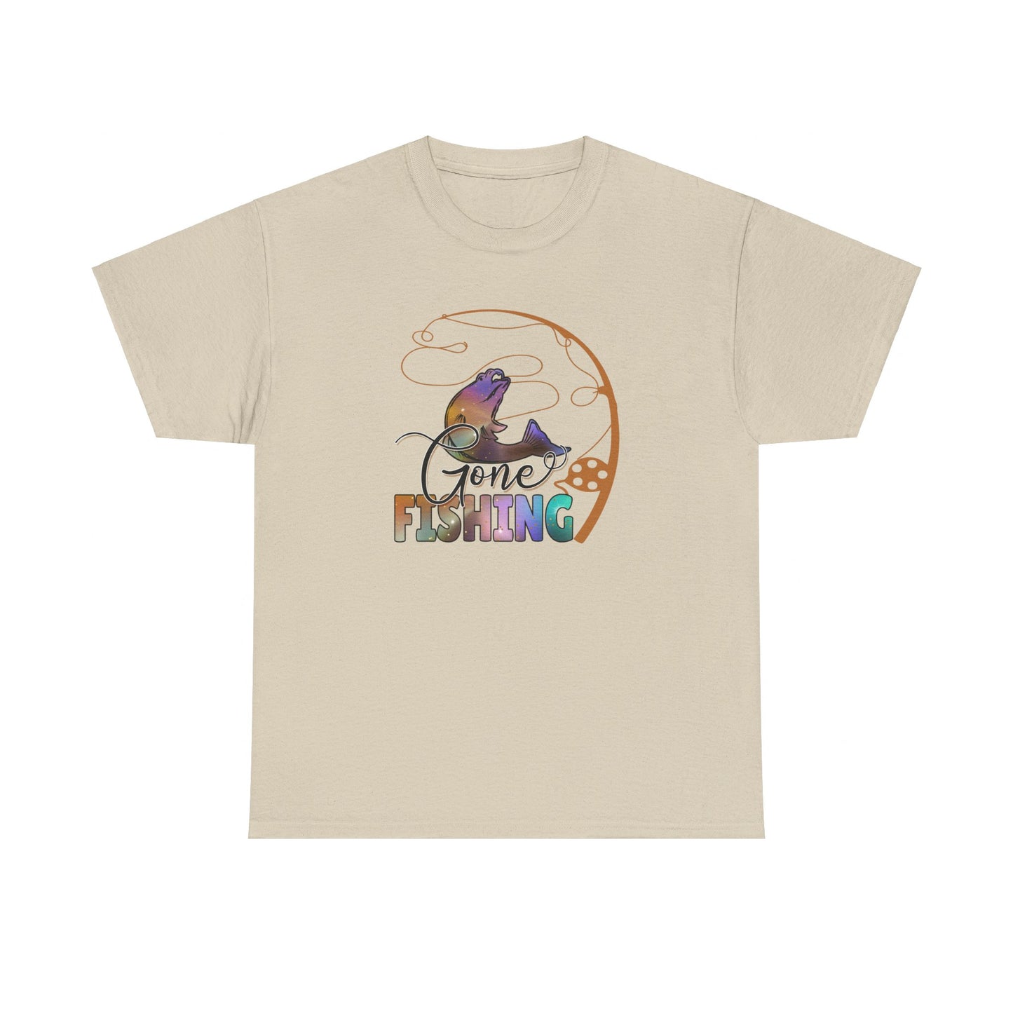 Gone Fishing Cotton Tee - Kim’s Signature Beauty & Accessories    