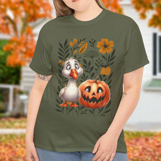 Goose & Pumpkin T-Shirt – Cute Fall Tee for Autumn - Kim’s Signature Beauty & Accessories    