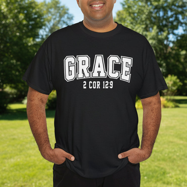 Grace 2 Corinthians 12:9 Christian T-Shirt - Kim’s Signature Beauty & Accessories