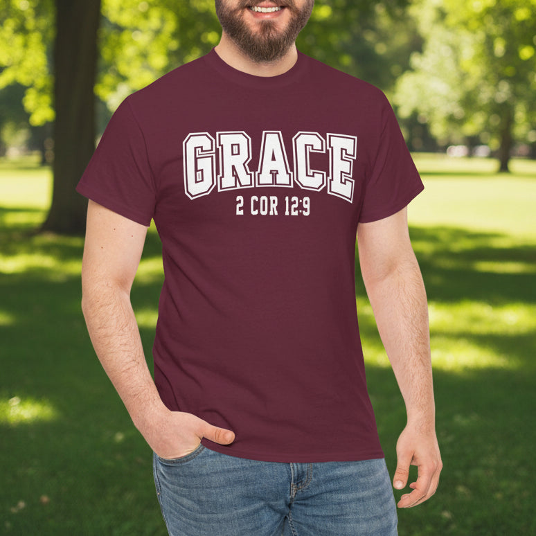 Grace 2 Corinthians 12:9 Christian T-Shirt - Kim’s Signature Beauty & Accessories