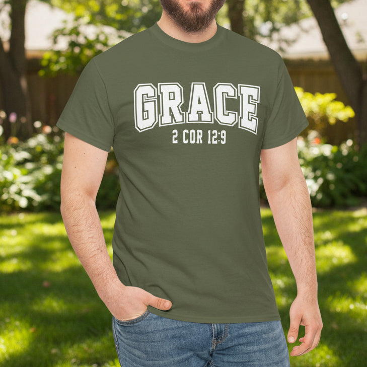 Grace 2 Corinthians 12:9 Christian T-Shirt - Kim’s Signature Beauty & Accessories