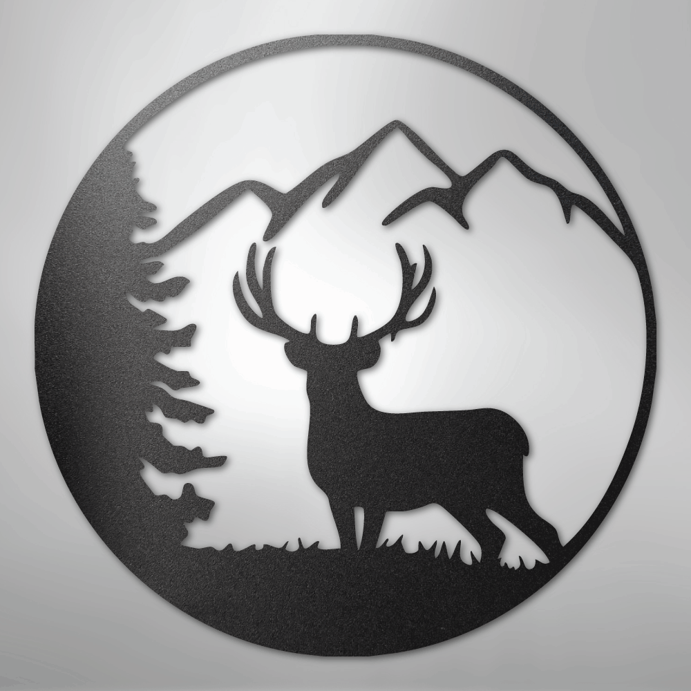 Graceful Deer - Steel Sign - Kim’s Signature Beauty & Accessories